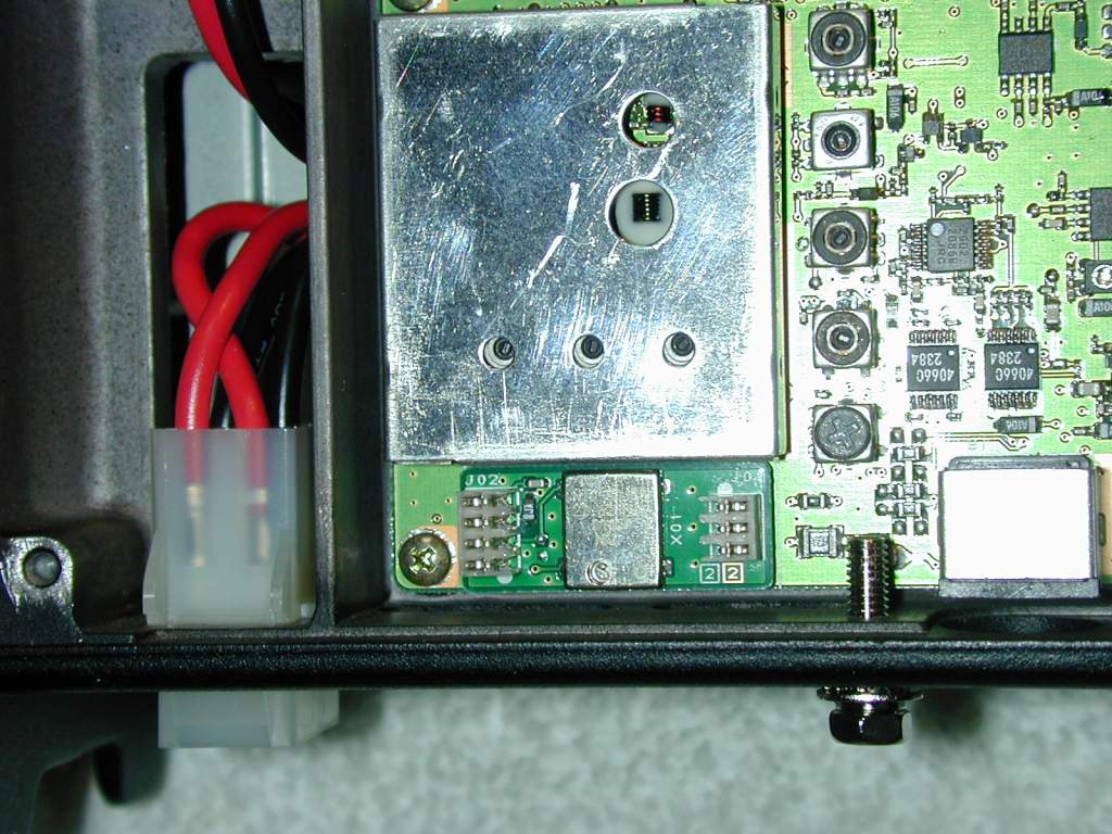 The TXCO-9 oscillator installed.